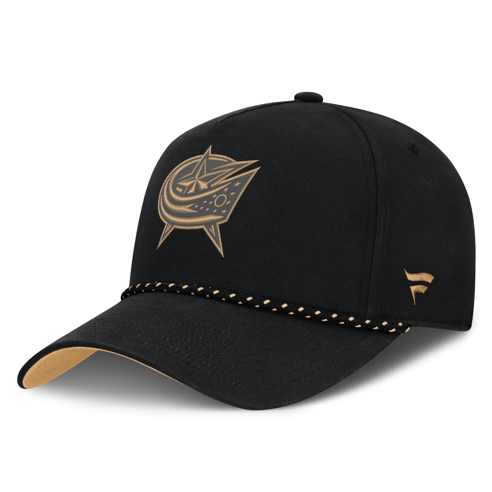 Men's Fanatics Black Columbus Blue Jackets Military Appreciation Authentic Pro A-Frame Adjustable Hat